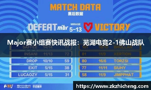 Major赛小组赛快讯战报：芜湖电竞2-1佛山战队