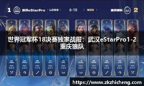 世界冠军杯18决赛独家战报：武汉eStarPro1-2重庆狼队